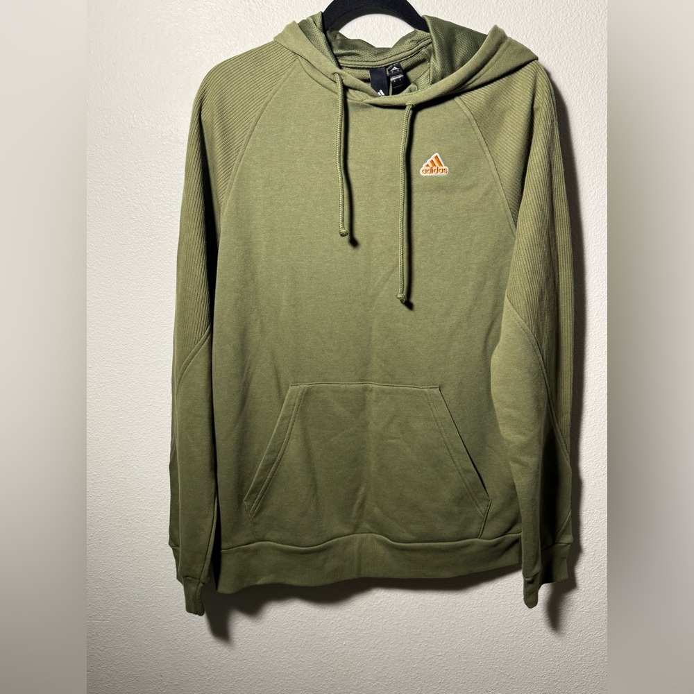 Adidas Men’s Ribbed Tracksuit Set Size Small Olive Green Hoodie Joggers NWT